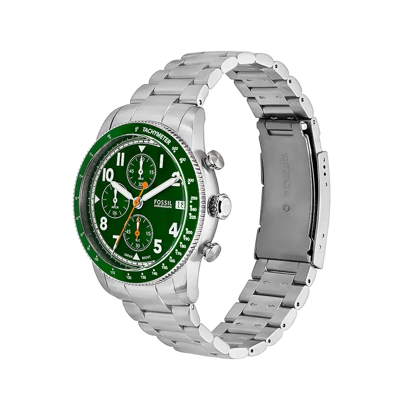 Fossil Sporty Tourer Chronograph Green Men's Watch- FS6048